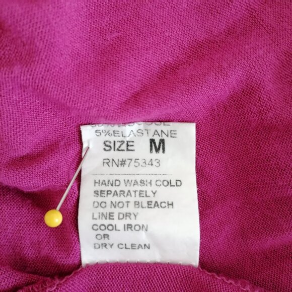 Angela Moda Womens Hot Pink Halter Neck Sleeveless Long Trapeze Dress Size M - Picture 7 of 7